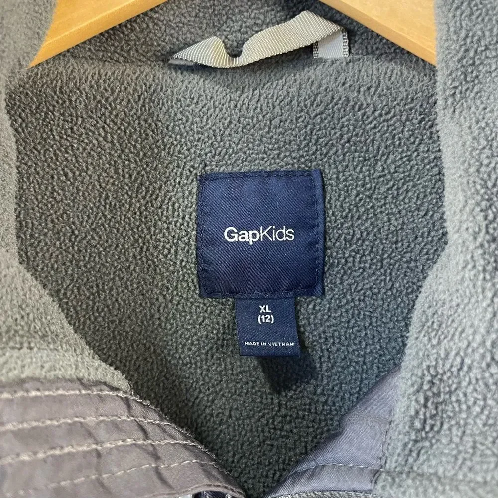 GapKids Boys Hooded Jacket with Zip-Away Hood | Size XL (12)